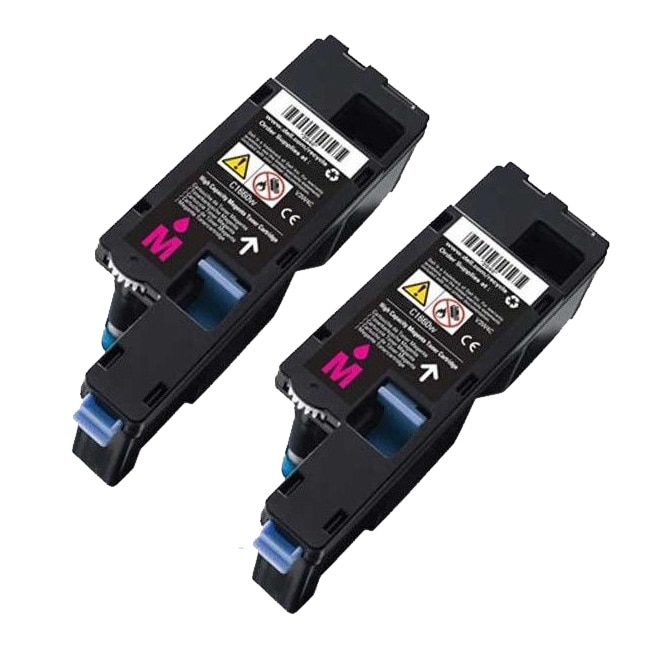 Dell C1660 (332 0401, 4j0x7) Magenta Compatible Toner Cartridges (pack Of 2)