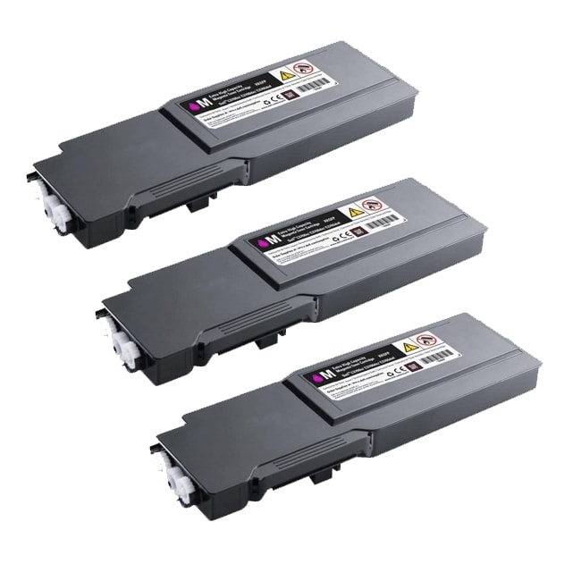 Dell C3760 (331 8431, Xkgfp) Magenta Compatible Toner Cartridges (pack Of 3)