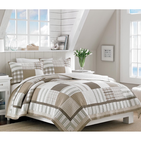 Nautica Oakhurst Yarndye Cotton Reversible Quilt and Sham Separates