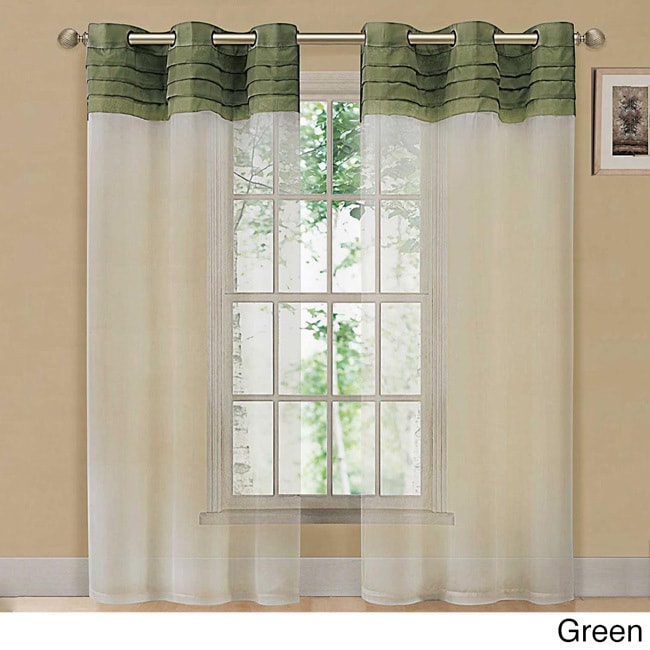 Eastgate 84 inch Pleated Voile Grommet Curtain Panel