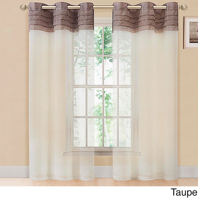 Eastgate 84 inch Pleated Voile Grommet Curtain Panel