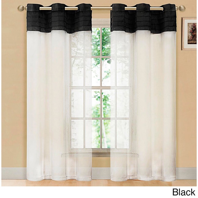 Eastgate 84 inch Pleated Voile Grommet Curtain Panel