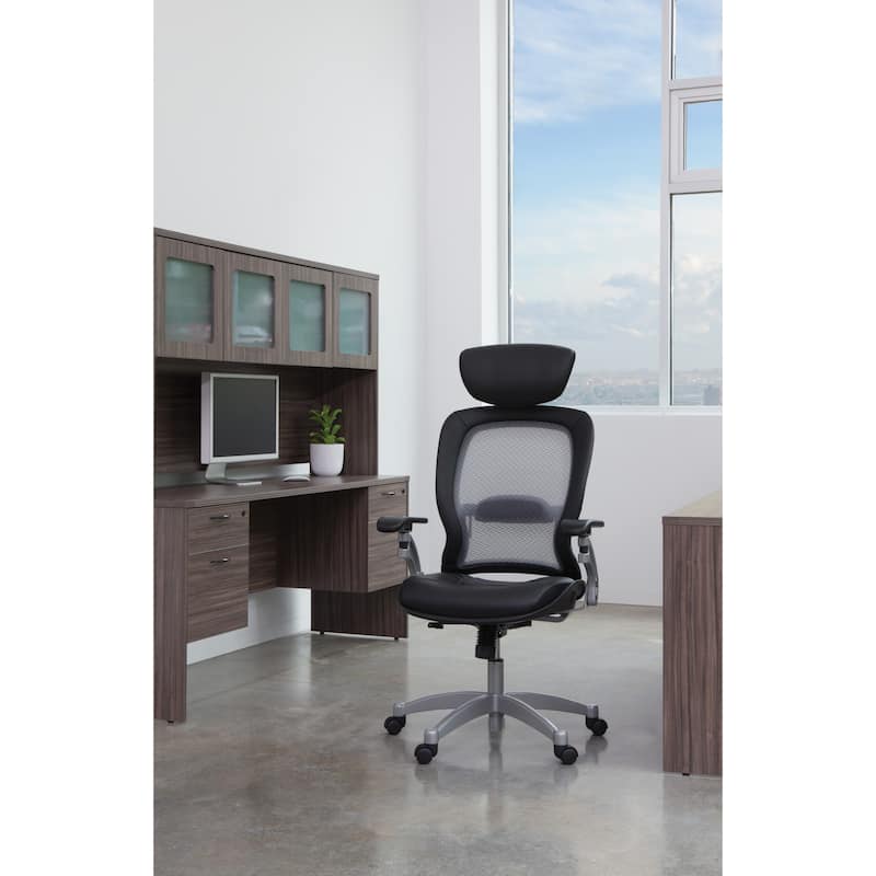 Office Star Air Grid Back Managerial Mid-Back Chair - 27-1/2"x27"x44"