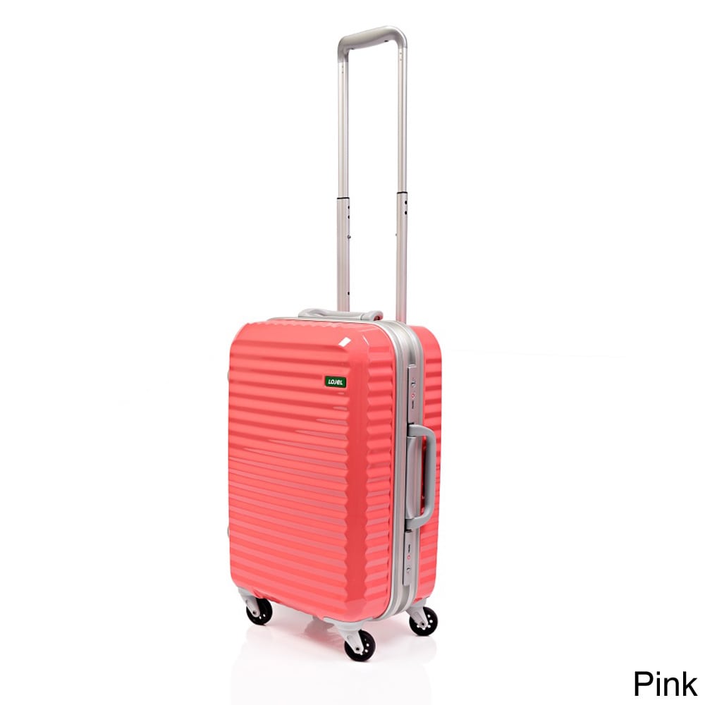 Lojel Groove Frame 22 inch Hardside Carry On Spinner Upright Suitcase (Yellow, minty blue, pinkWeight 6.6 poundsWheel Type SpinnerSignature hinomoto quiet running wheelsAluminum 3 stage telescoping handleConvenient TSA lock systemUltra soft foam handleA