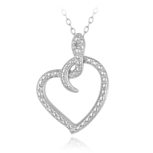 Heart Design Sterling Silver Necklace