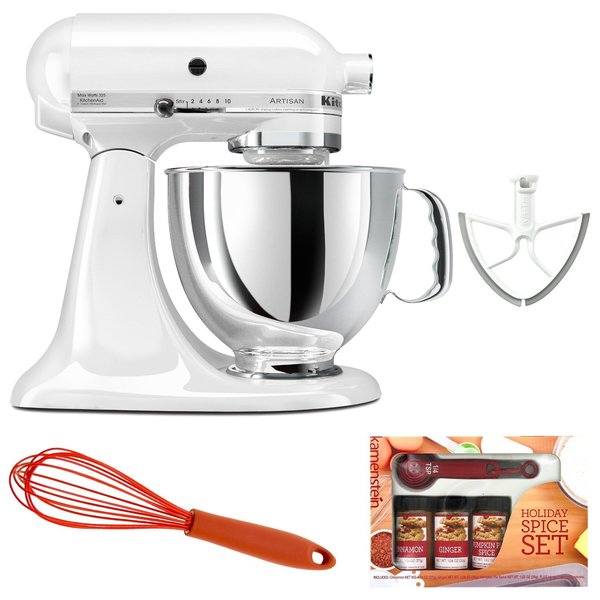 KitchenAid KSM150 5 quart Artisan Stand Mixer with Beater Blade, Spice Set, Whisk **with Cash Rebate** KitchenAid Mixers