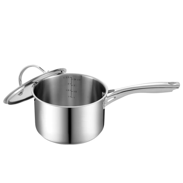 Shop Cooks Standard Stainless Steel 3-quart Sauce Pan with Cover - On Sale - Free Shipping On 