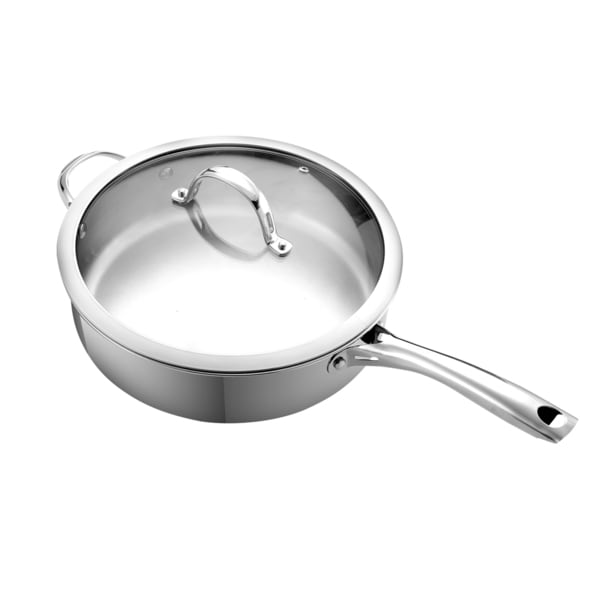 5 Inch Depth 15 Inch Stainless Steel Wok With Handle Cookware