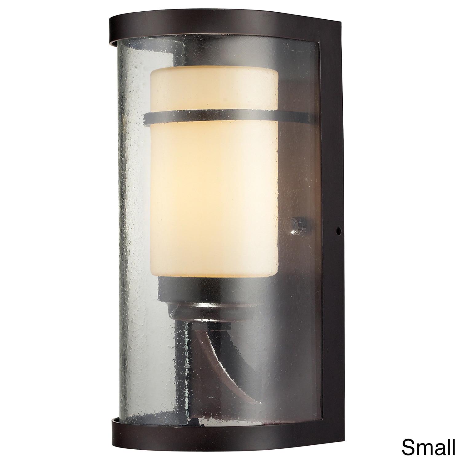 Caldwell Oiled Bronze 1 light Led Outdoor Sconce