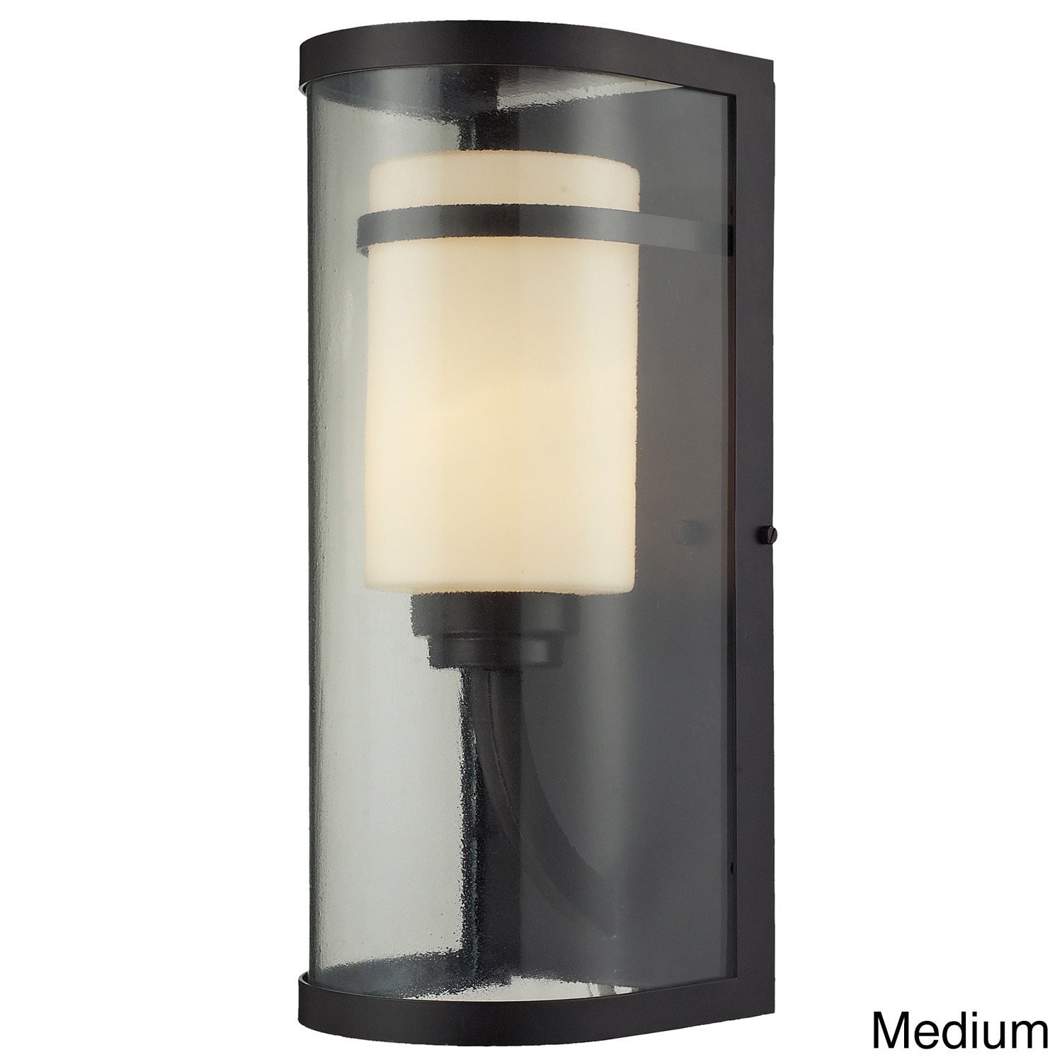 Caldwell Oiled Bronze 1 light Led Outdoor Sconce