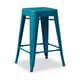 I Love Living 24-inch Peacock Counter Stools (Set of 2) - Thumbnail 2
