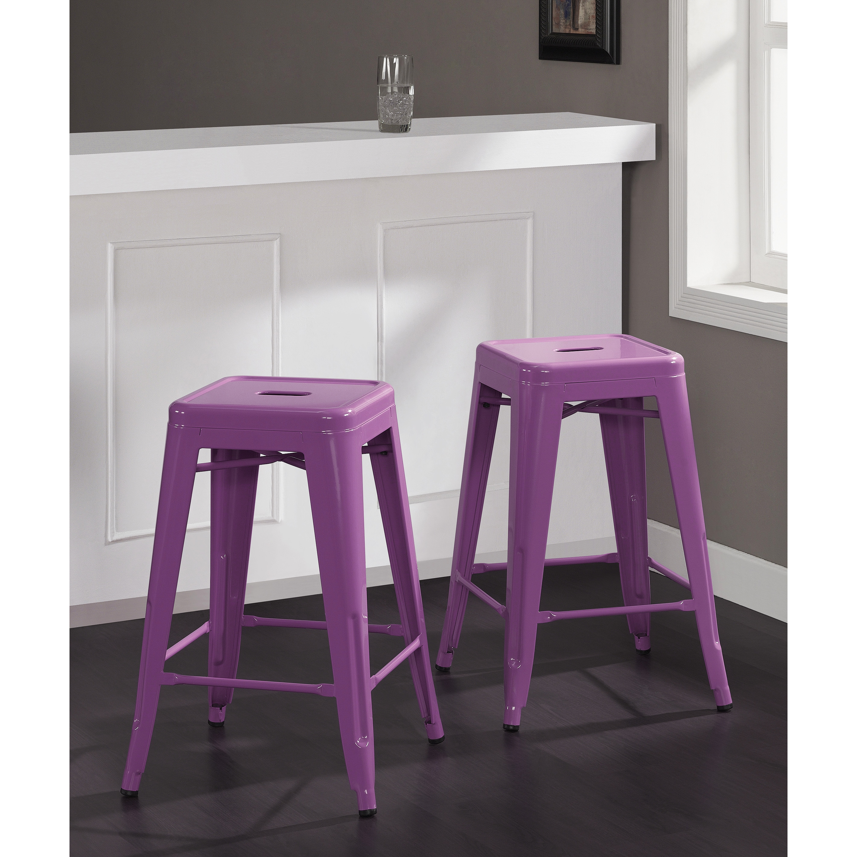 Tabouret Orchid 24 inch Counter Stools (set Of 2)