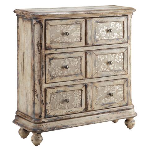Louissa Hand Painted 3 Drawer Accent Chest By New Design On Wine
