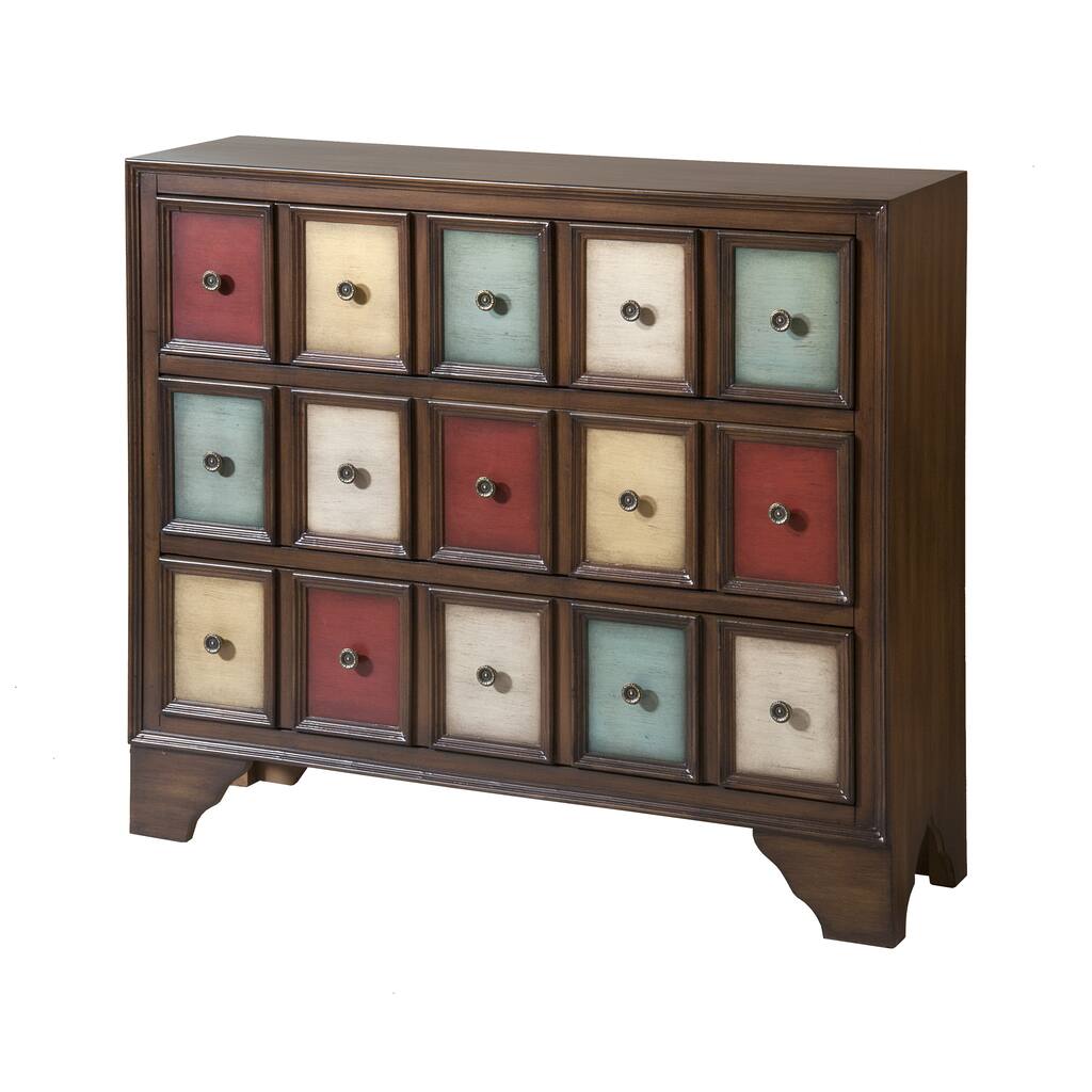 Brody Multicolored Wood 3-drawer Accent Chest