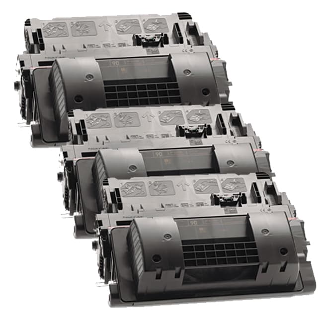 Hp Ce390a (hp 90a) Remanufactured Compatible Black Toner Cartridge (pack Of 3)