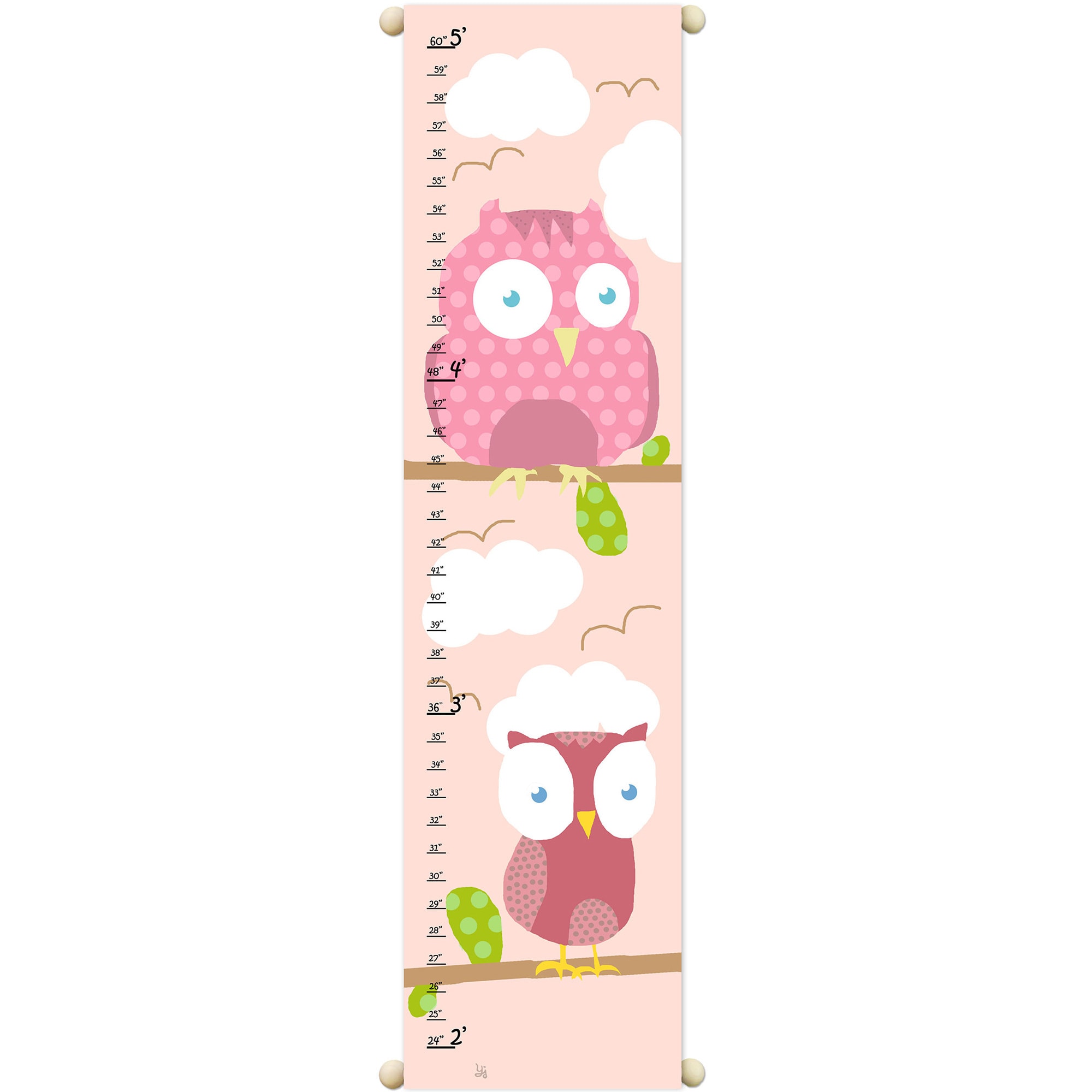 Pink Owls Growth Chart