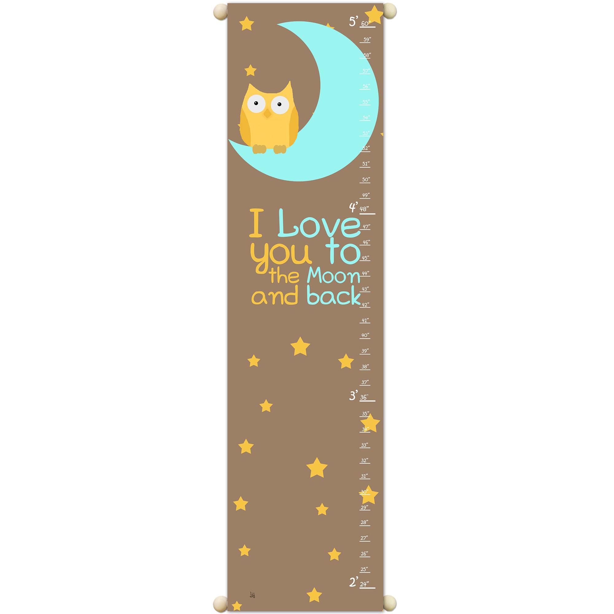 I Love You To The Moon Growth Chart