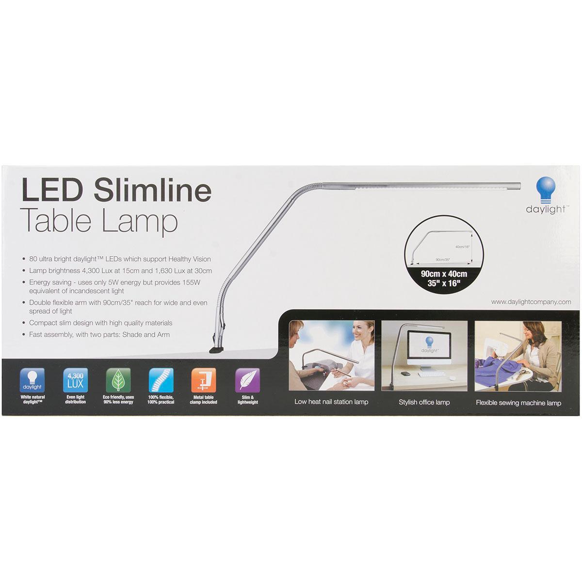 daylight flexible led manicure table lamp