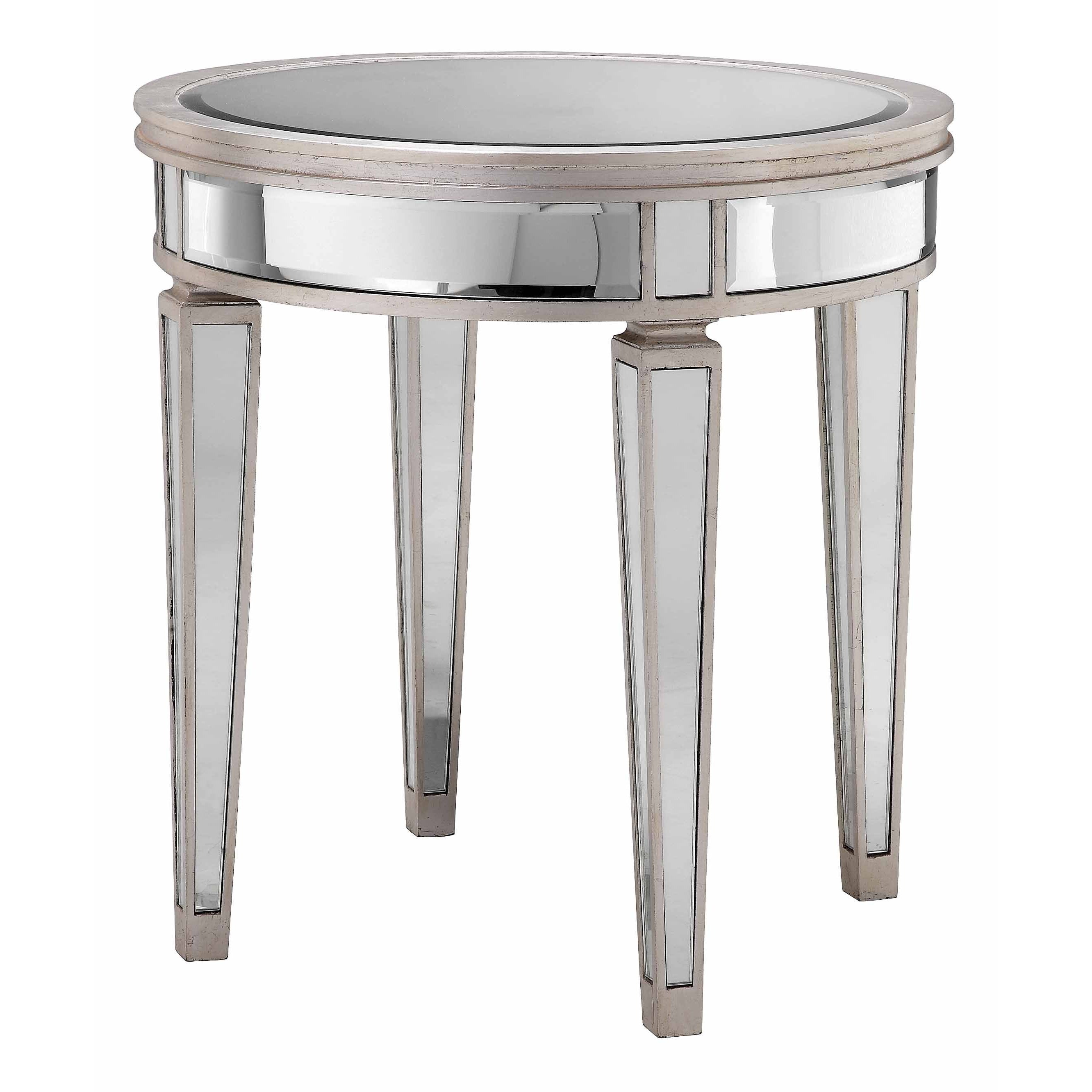 Glendore Round Bent Mirror Accent Table