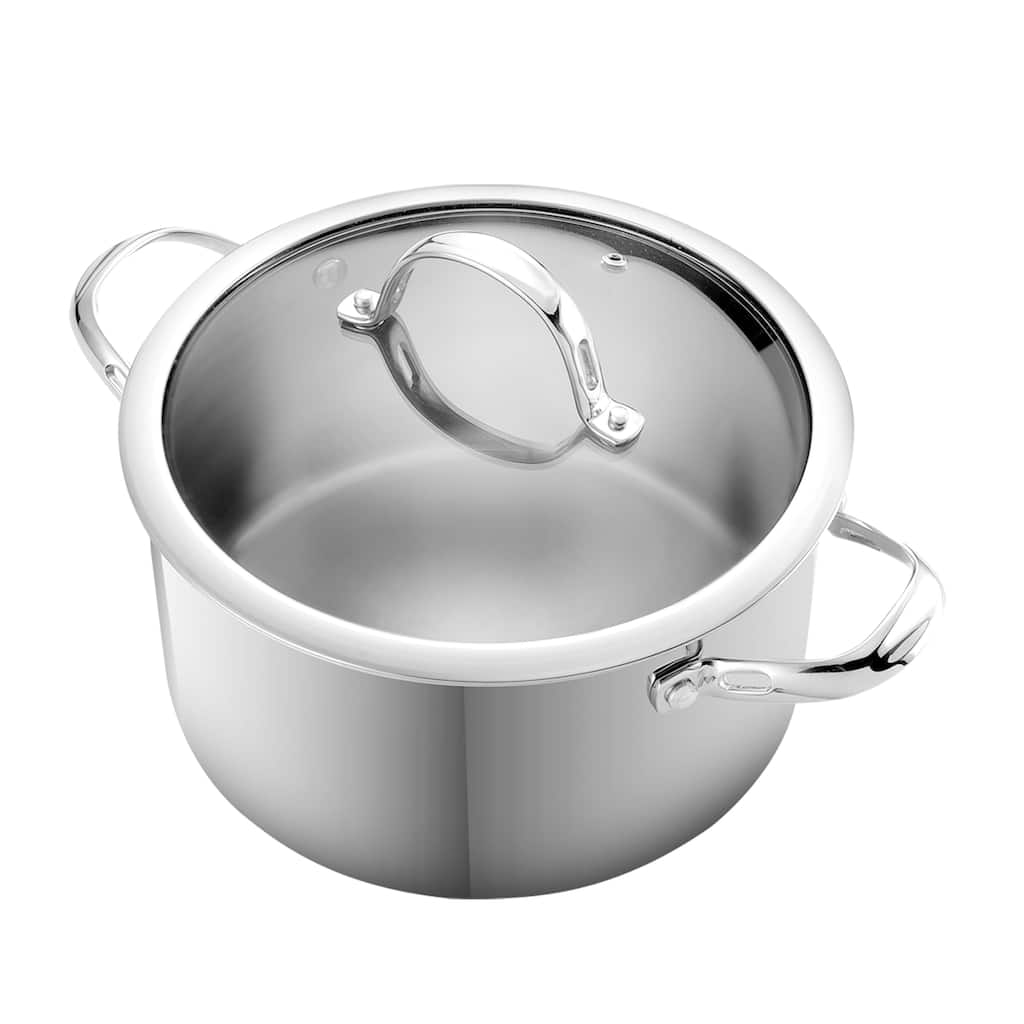Cooks Standard 6-Quart Stainless Steel Stockpot with Lid