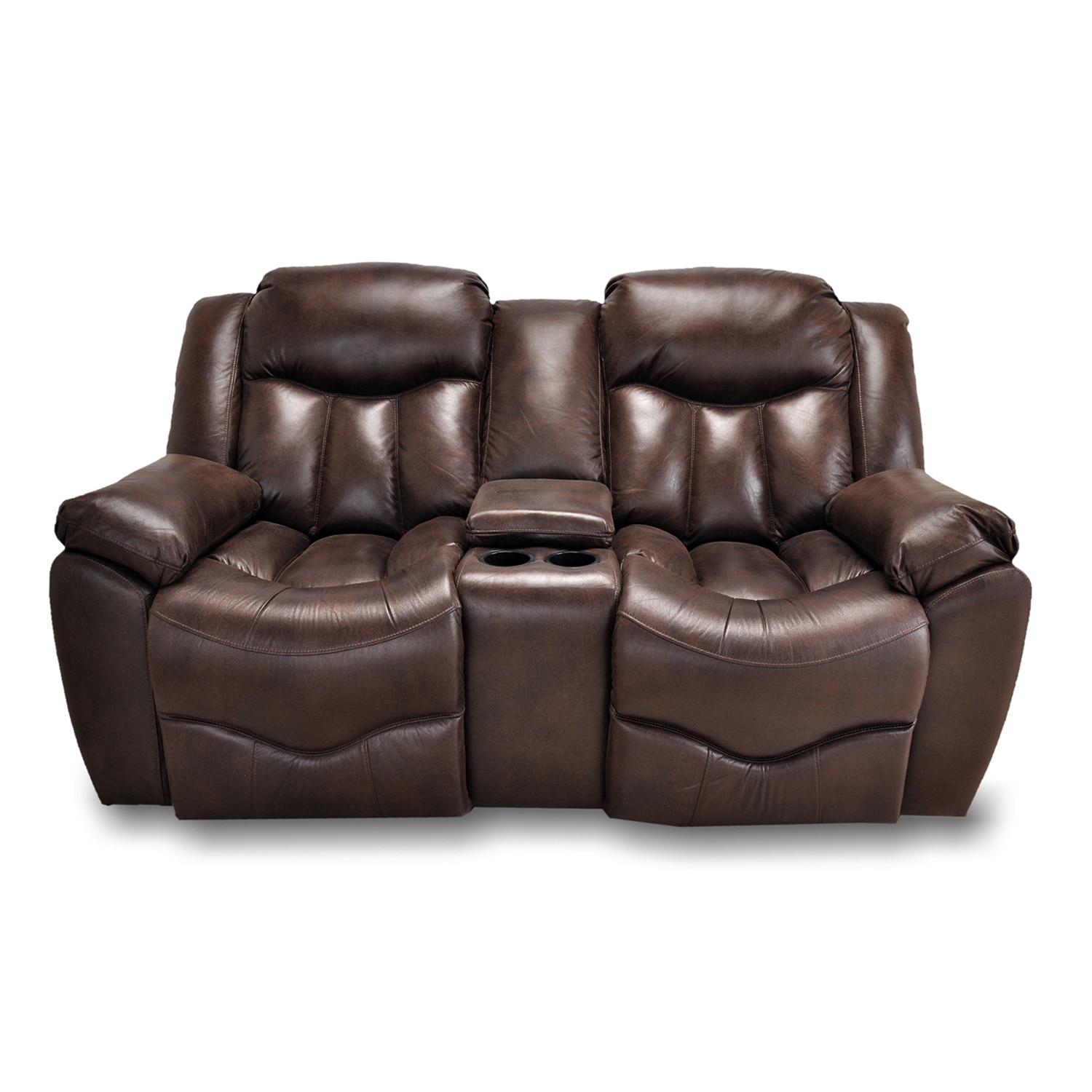 Franklin Hendrix Tobacco Dual Reclining Loveseat