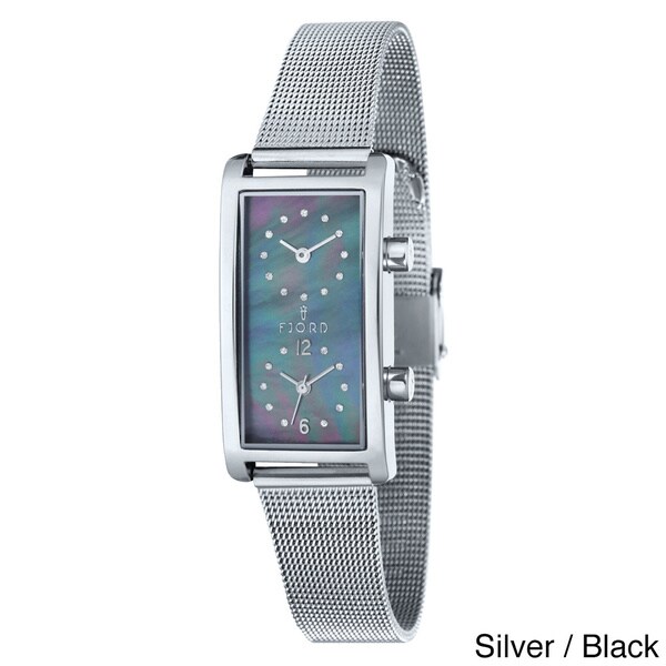Fjord Women's 'Emma' Stainless Steel Mesh Watch