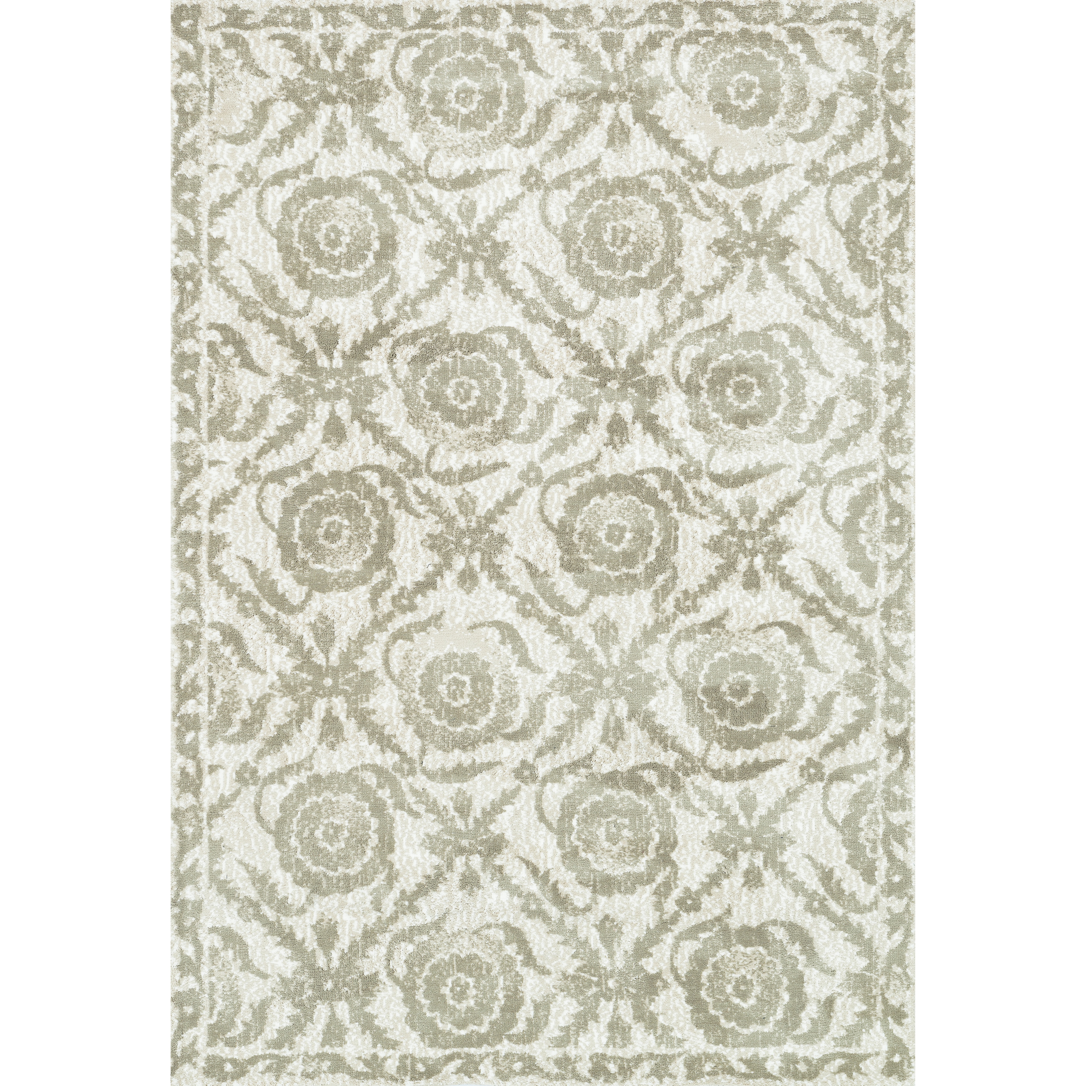 Microfiber Woven Beckett Cream Rug (76 X 96)