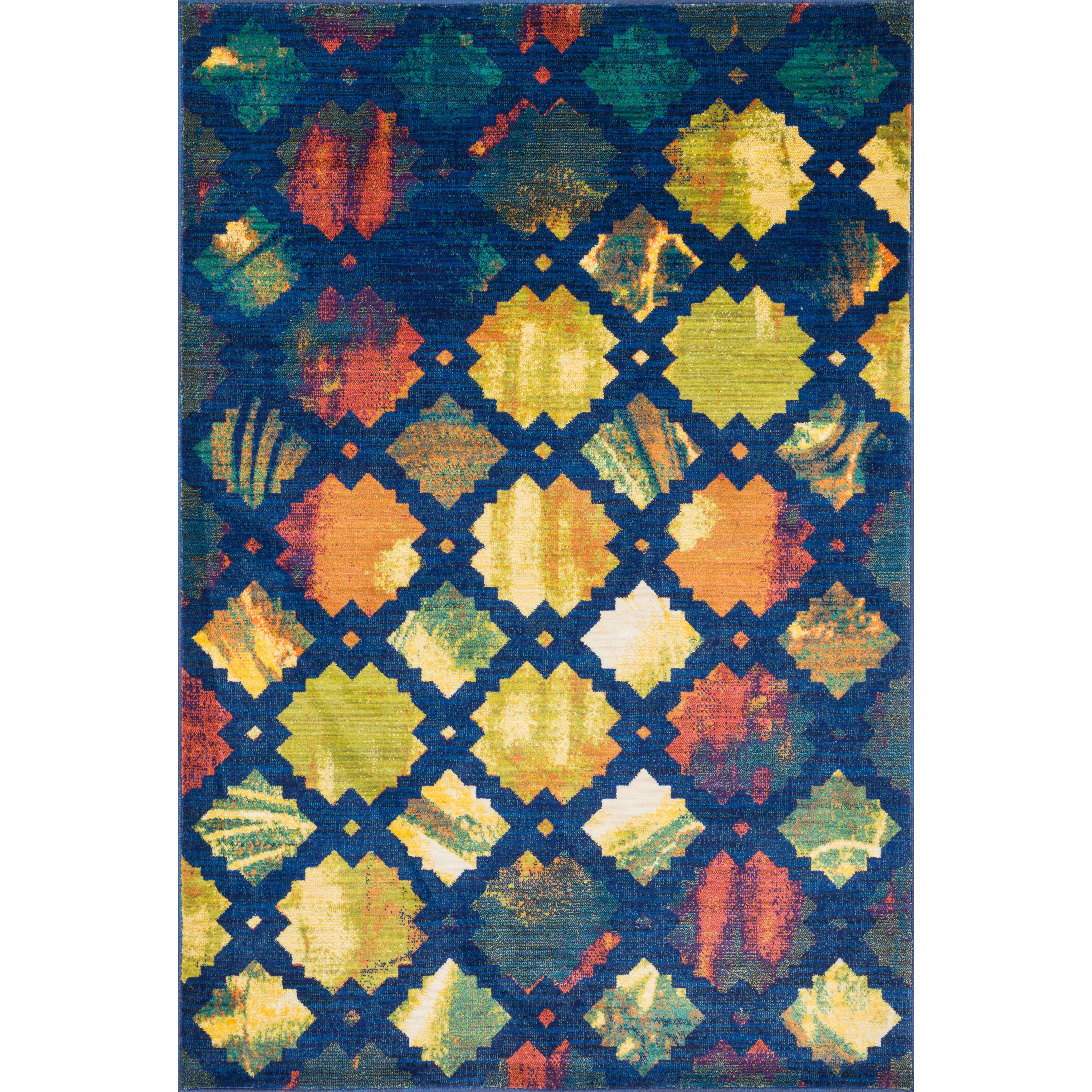 Laurent Blue/ Multi Rug (20 X 30)