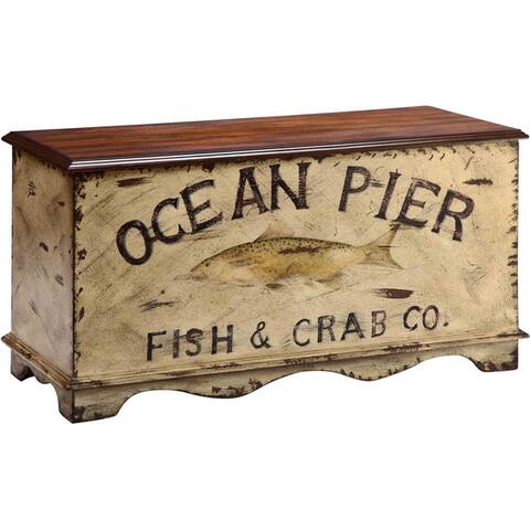 Portola Bay 'Ocean Pier' Design Storage Chest