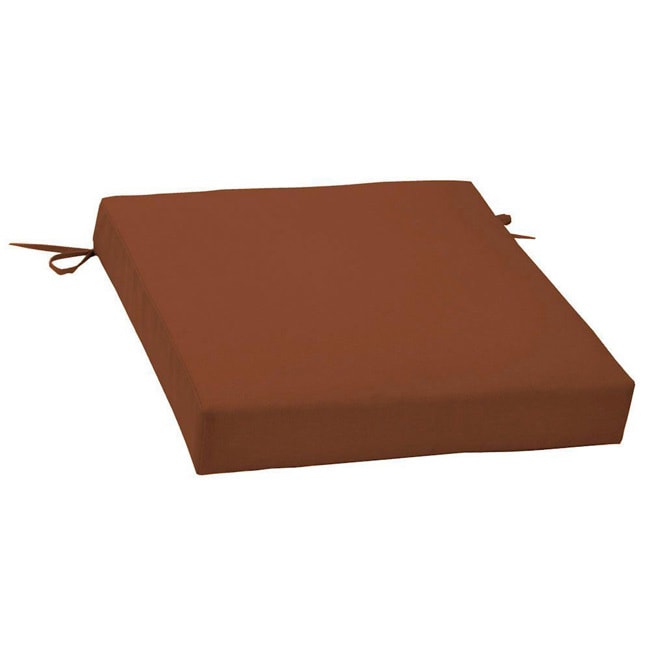 Sunbrella Paprika Canvas Patio Dining Cushion