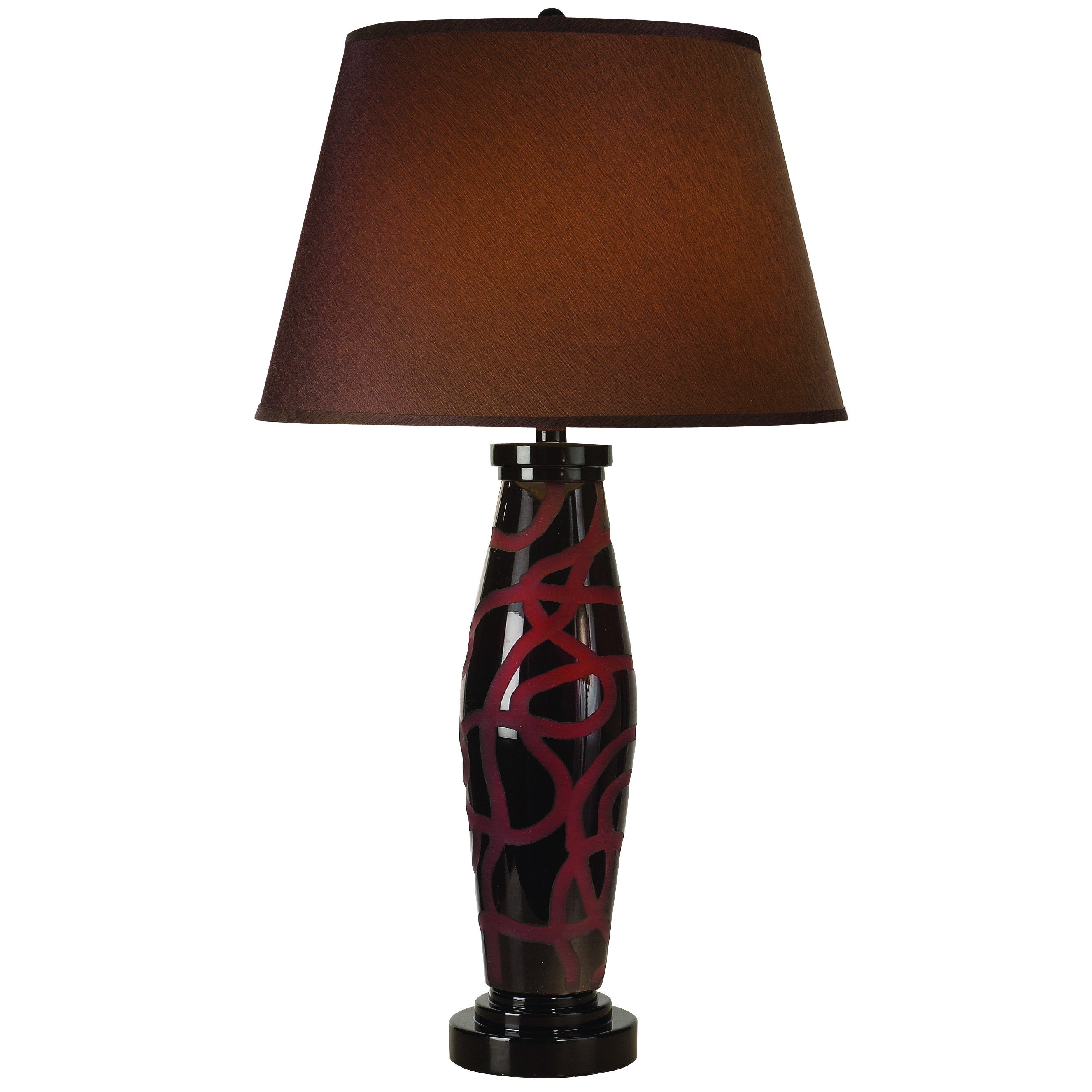 Destiny Cranberry Table Lamp