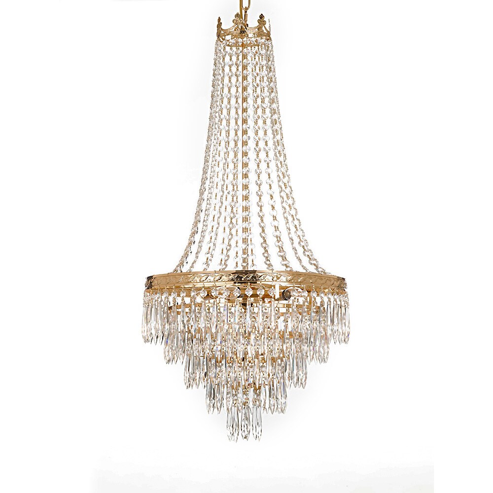 Gallery Empire Style 4-light Gold Chandelier (Gold) - Chandeliers For Bedrooms by Overstock.com