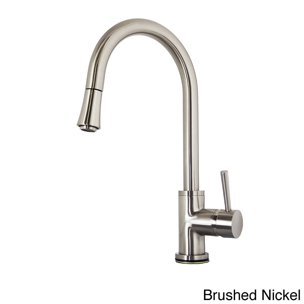 Virtu Usa Sedna Psk 1003 Single Handle Kitchen Faucet In Brush Nickel Or Polish Chrome