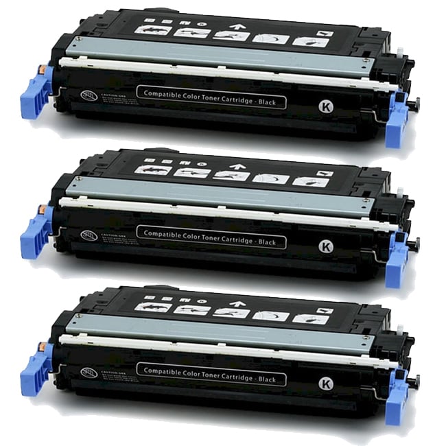 Hp Cb400a (hp 642a) Compatible Black Toner Cartridge (pack Of 3)