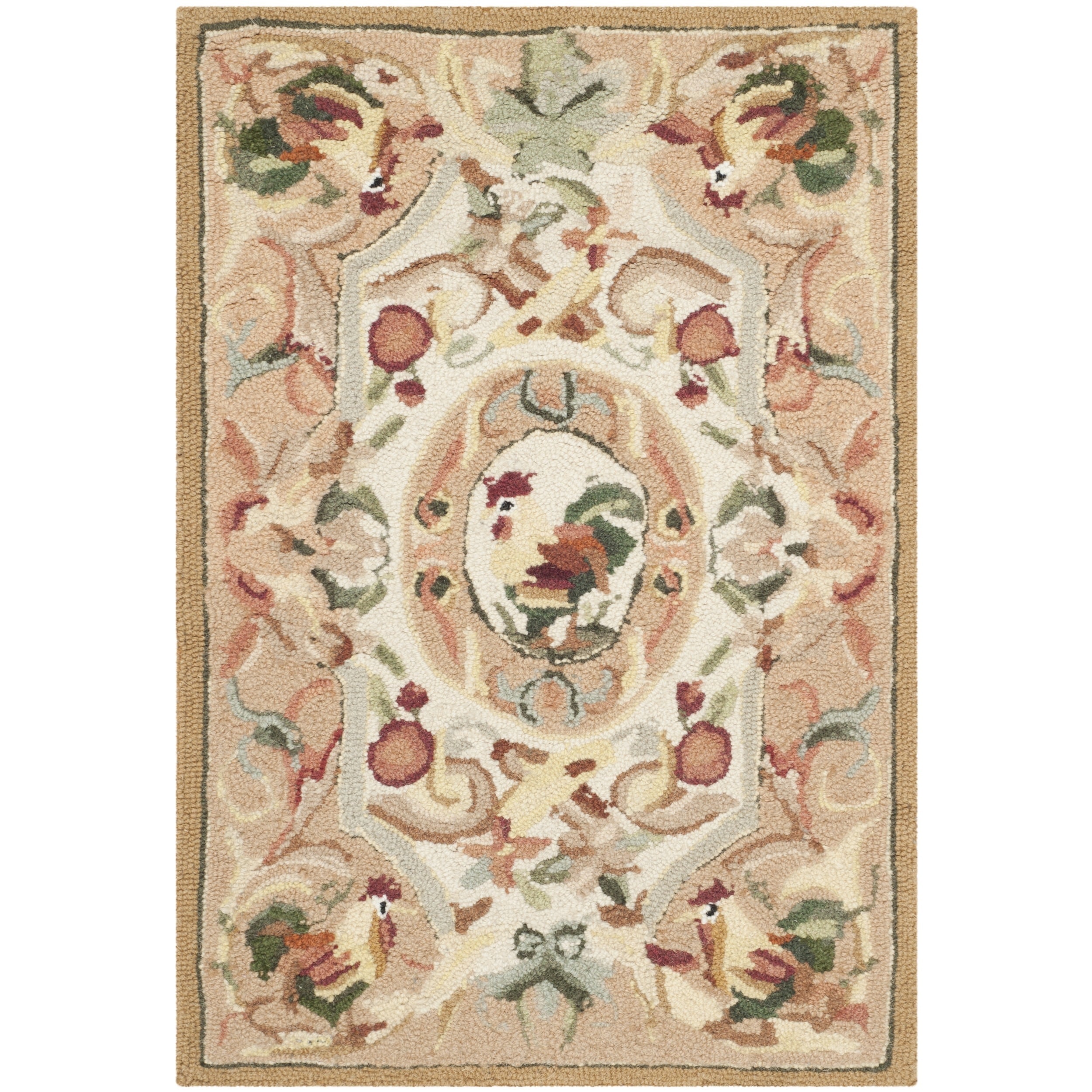 Safavieh Hand hooked Chelsea Taupe Wool Rug (18 X 26)