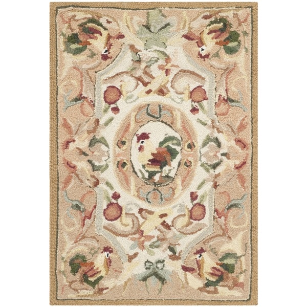 Safavieh Hand hooked Chelsea Taupe Wool Rug (18 x 26)