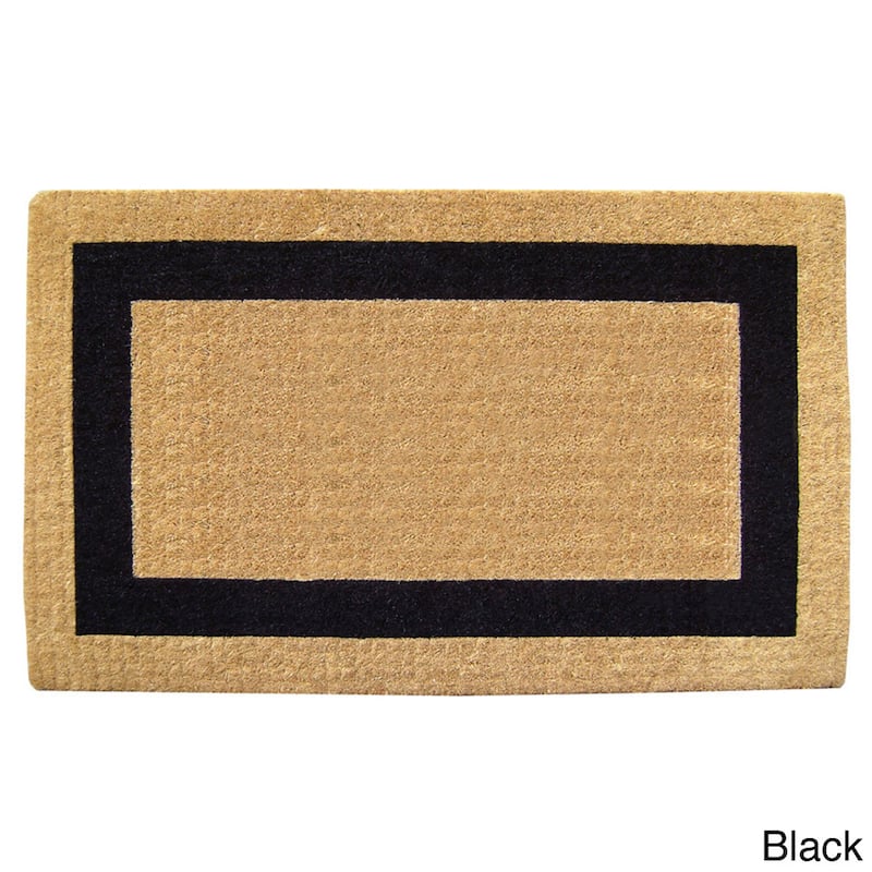 Heavy-Duty Coir Single Picture Frame Doormat - 2'6" x 4' - 2'6" x 4'