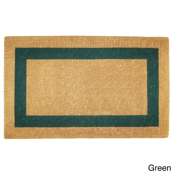 Heavy-Duty Coir Single Picture Frame Doormat - 2'6" x 4'