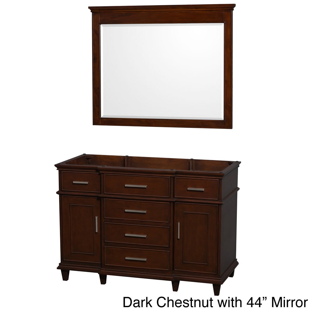 Wyndham Collection Berkeley Single 48 inch Vanity Brown Size Single Vanities