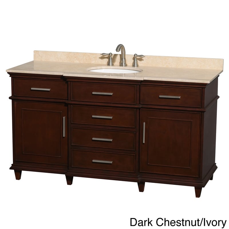 Wyndham Collection Berkeley Single 60 inch Vanity Brown Size Single Vanities