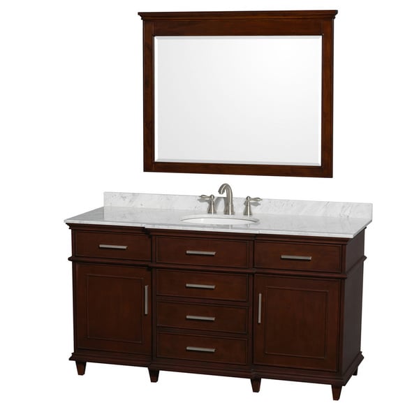 Shop Wyndham Collection Berkeley Single 60inch Vanity Free Shipping