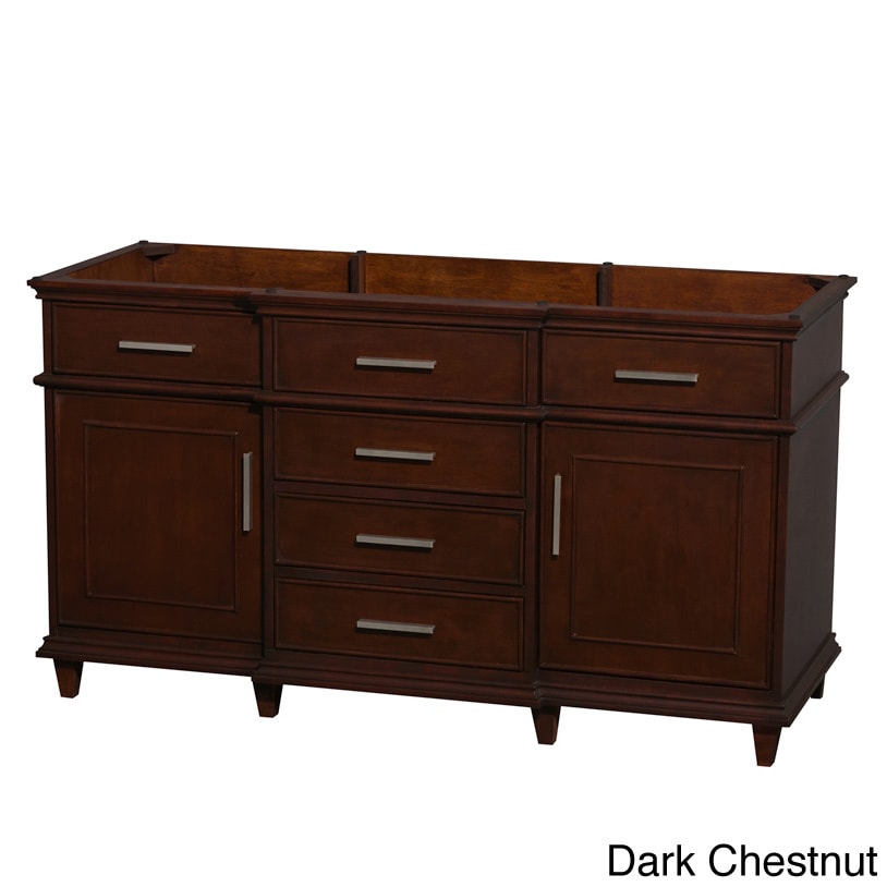 Wyndham Collection Berkeley 60 inch Double Vanity Brown Size Double Vanities