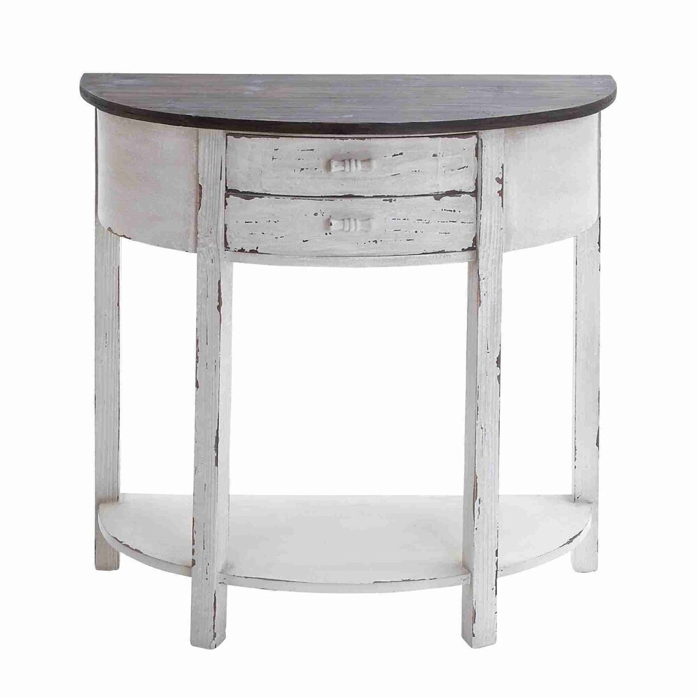 Shop Wood Console Table with Polished Surface Free Shipping Today