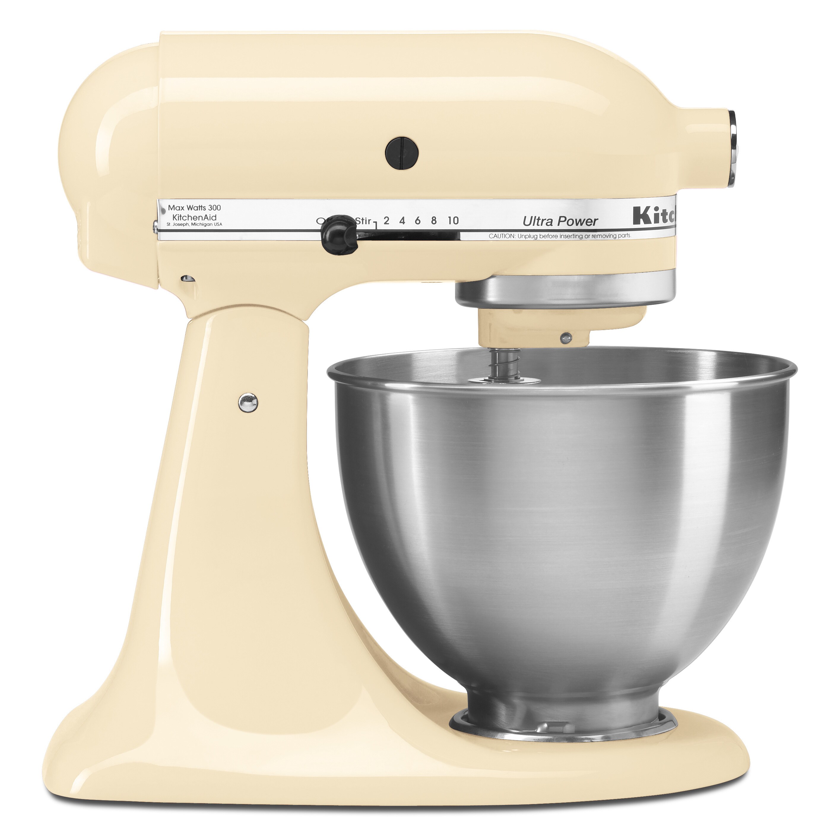 Shop Kitchenaid Ksm95ac Almond Cream 4 5 Quart Ultra Power Tilt