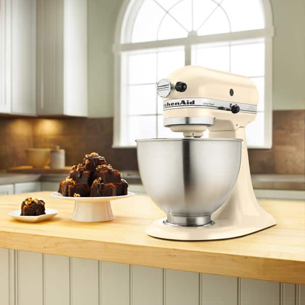 Shop Kitchenaid Ksm95ac Almond Cream 4 5 Quart Ultra Power Tilt