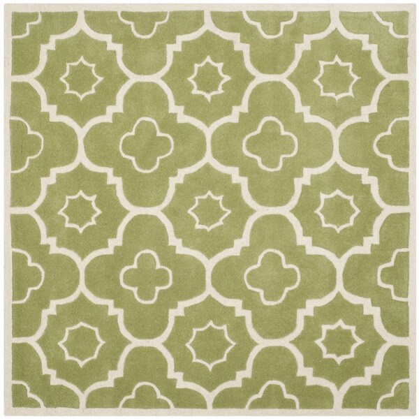Shop Safavieh Handmade Moroccan Chatham Green/ Ivory Wool Rug 5