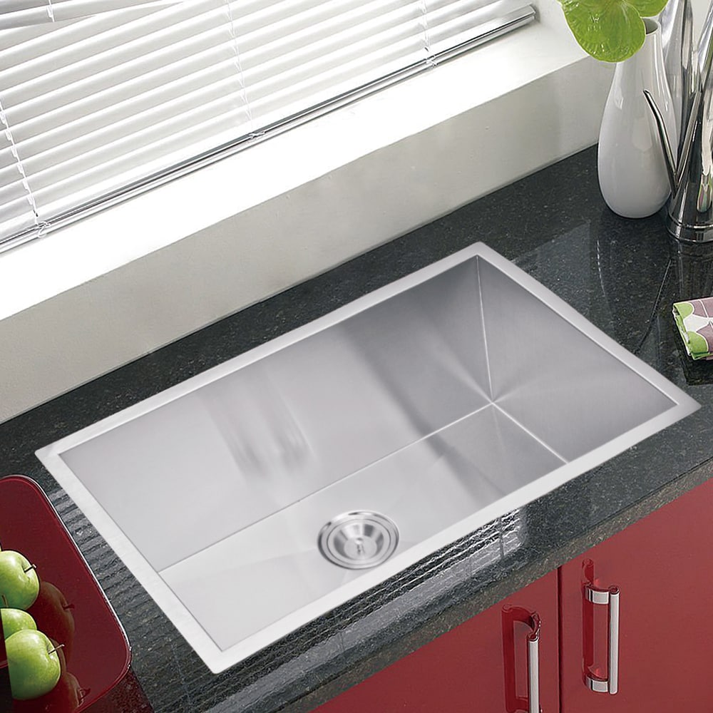 Water Creation Single Bowl Undermount Kitchen Sink (30 X 19 Inche)