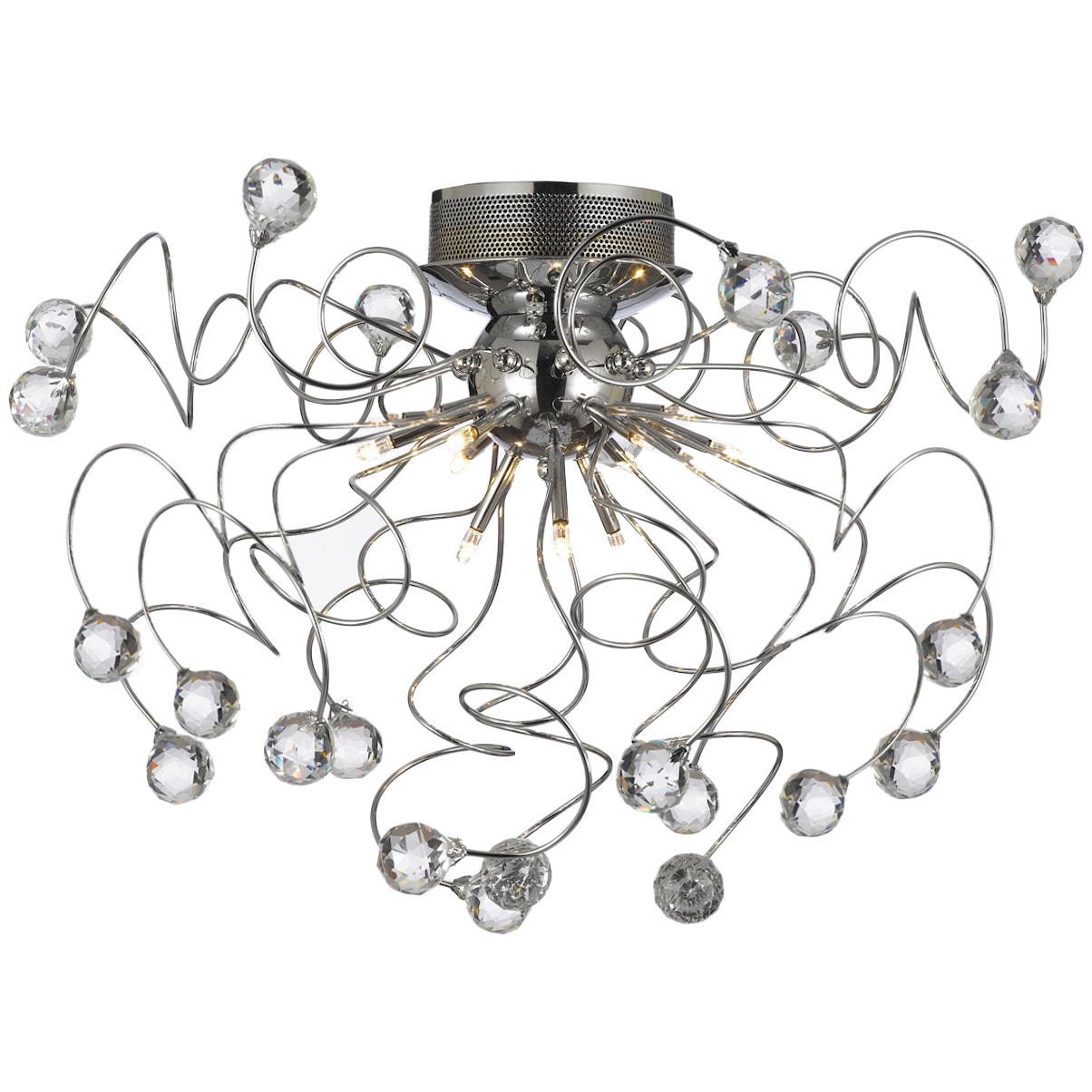 Gallery 9 light Chrome/ Crystal Chandelier Light Fixture