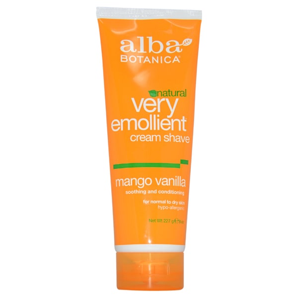 Alba Botanica Very Emollient Cream Mango Vanilla 8.0 ounce Shaving