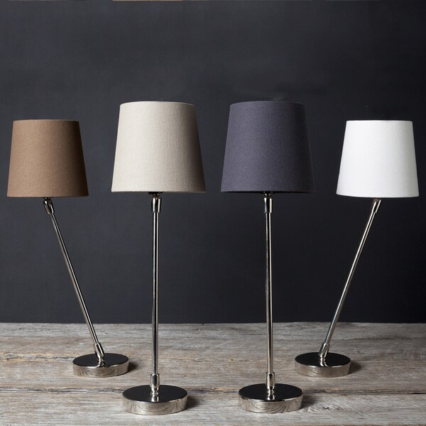 Filament 1-light Stainless Steel Hand-assembled Table Lamps (Set of 2)
